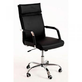 Silla de escritorio Klass - Negro - Polipiel