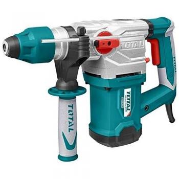 Total - Martillo demoledor eléctrico profesional 1500 W 5,5 J con 3 puntas y 2 cinceles, mandril SDS plus + maletín