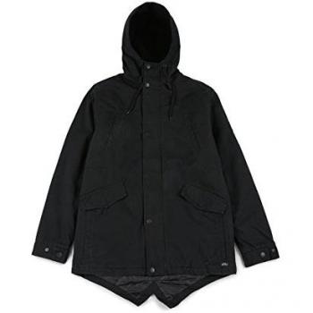 Globe Goodstock Thermal Fishtail Chaqueta, Hombre, Negro