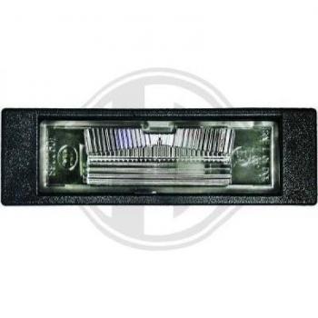 Piloto de matrícula DIEDERICHS 1280094 con luz LED, diseño compacto, fácil instalación y alta durabilidad