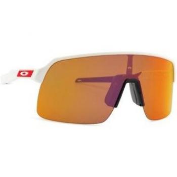 Oakley Sutro Lite OO 9463 Matte White Rectangular Sunglasses with Prizm Ruby lenses, unisex, size: 39mm