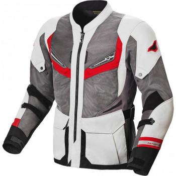 Chaqueta de Moto Macna Aerocon Roja con tecnología NightEye, textil, talla M