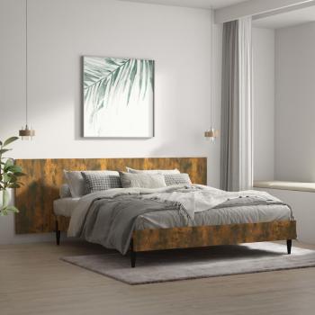 Cabecero Cama Humo Roble 240x1,5x80 cm Madera Multicapa