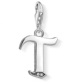 Colgante Charm Letra T de Plata Esterlina para Damas Thomas Sabo