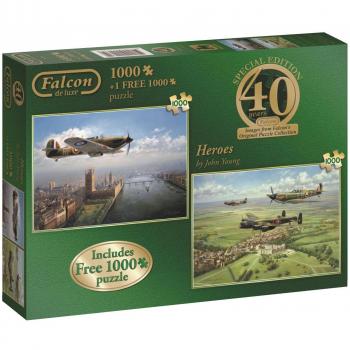 Rompecabezas Falcon 40º Aniversario Héroes - 1000 piezas