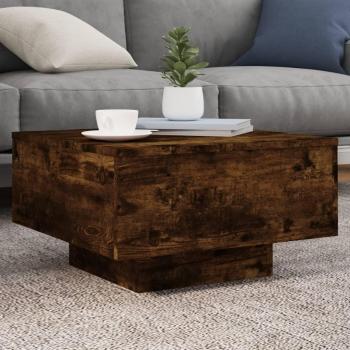 vidaXL Smoked Oak Coffee Table 55x55x31 cm Engineered Wood