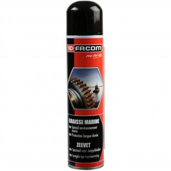Grasa Marina FACOM 006110 - Aerosol 300 ml con Prolongador, Resistente a la Corrosión y Especial para Condiciones Húmedas