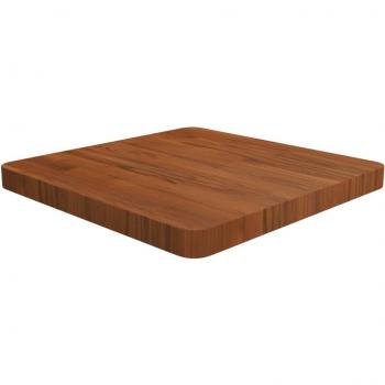 vidaXL Square Table Top Dark Brown 50x50x4cm Treated Solid Wood Oak