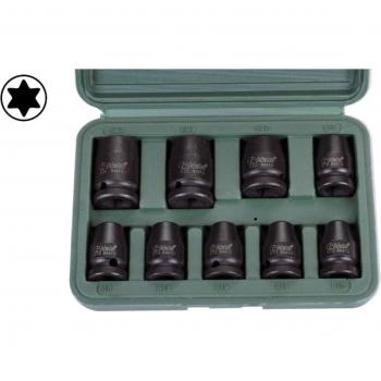 Juego de llaves de impacto HANS 84601 de 1/2 con 9 piezas, tamaños T10-T24
