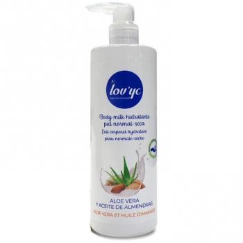 Lovyc Leche Corporal Hidratante Aloe Vera y Aceite de Almendras - Piel Normal a Seca