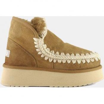 Mou Mini Eskimo Platform Ankle Boots for Women in Brown