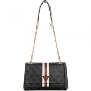 Guess Noelle Model Black Polyethylene Shoulder Bag for Women, Size: ONE SIZE