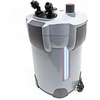 Filtro Exterior SunSun HW-404B de 4 Etapas para Acuarios 2000 l/h con Clarificador UVC de 9 W y Material Filtrante Incluido