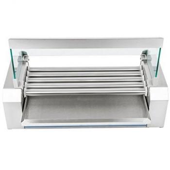 Máquina profesional de hot dogs inox 8 salchichas 1000W