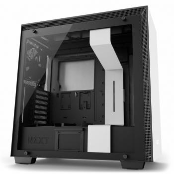 NZXT H700i - Caja PC Gaming de tamaño mediano ATX - Dispositivo inteligente con tecnología CAM - Panel de vidrio templado - Blanco/Negro - Versión 2018