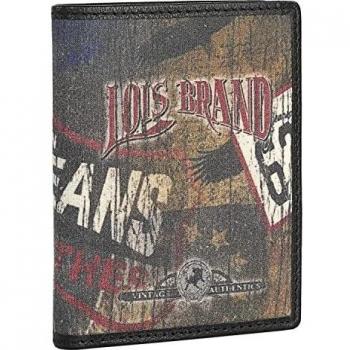 Lois - Cartera para Hombre Joven Cartera de Hombre Pequeña de Marca Carteras para Hombre con Monedero. Cartera Tarjetero Hombre Joven de Lona/Piel. Billetera Hombre RFID. 205702, Color Negro