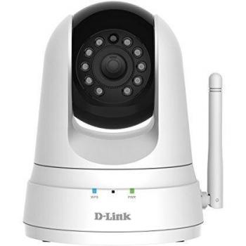 D-Link DCS-5000L - Cámara vigilancia IP WiFi N 300Mbps a motor para interior, resolución VGA 640 x 480, micrófono y visión nocturna, detector movimiento, control desde app mydlink para iOS/Android