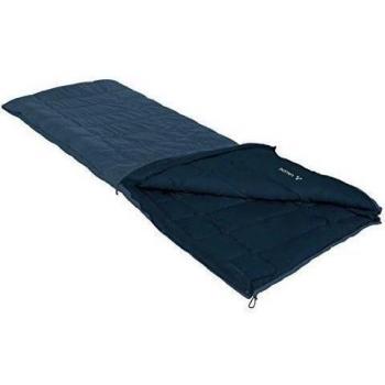 VAUDE Kunstfaser Navajo - Saco de dormir rectangular para acampada, Azul
