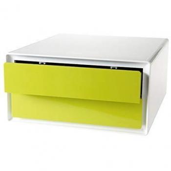 Paperflow EBPH.08 - Modulo horizontal de 2 cajones, color verde