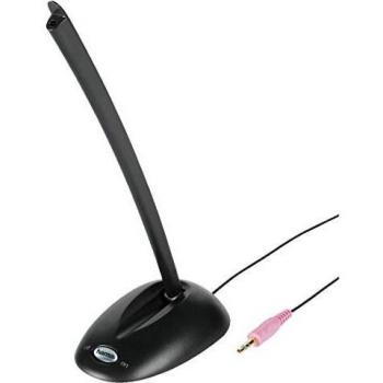 Hama - Desktop Microteléfono CS-198, 4 Ohmio, -62 Db, 60-16000 Hz, Cardioid, con Cables
