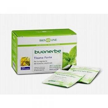 Buonerbe Forte 20 bolsitas infusoras - BiosLine, infusión herbal, formulación natural, sin cafeína, propiedades digestivas y depurativas