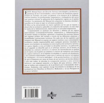 Manual básico del Derecho turístico