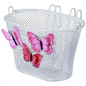 Basil Jasmin Cesta para Bicicleta Infantil, Unisex niños, Blanco, 28 cm x 20 cm x 19 cm