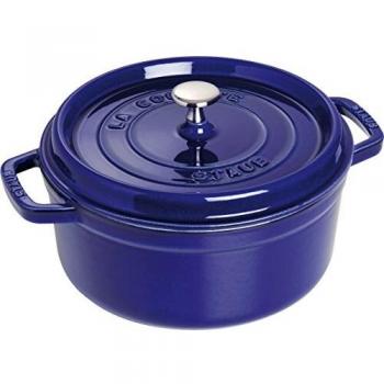 Staub La Cocotte 30 cm Round Dark Blue Cast Iron Casserole with Lid