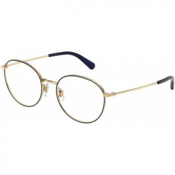 Dolce & Gabbana DG1322 1337 Women's Eyeglasses Blue Size 53 - Panthos Gold Frame, Blue Light Block Available