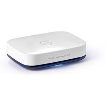 One For All SV1820, Receptor de música HD Bluetooth, Transmite música de manera inalámbrica, Plug & Play, blanco