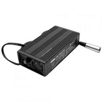 Cargador compatible con Ambrogio y Lawnbott para baterías de robot cortacésped Li-Ion (24V) - Vhbw