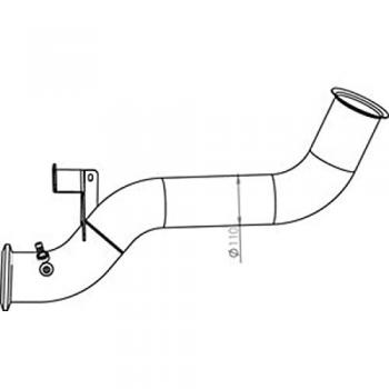 Tubo de escape DINEX 48165 - Tubo de escape de alta calidad, fabricado en acero inoxidable, diseño optimizado para un mejor rendimiento del motor, compatible con múltiples modelos de vehículos, fácil instalación y durabilidad garantizada