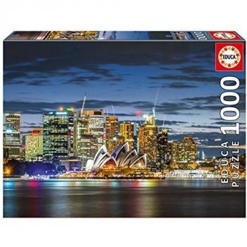 Educa Borrás - Puzzle Ciudad de Sydney en el Crepúsculo, 1000 Piezas