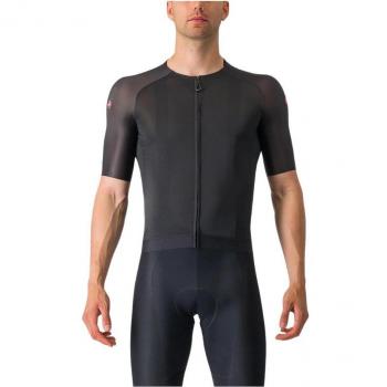 Jersey Castelli Aero Race 7.0 Manga Corta - Color Negro, Talla XL