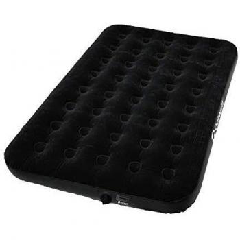 Outwell Luftmatratze Flock Classic Doppel - Colchón de aire para acampada, color negro, talla One size