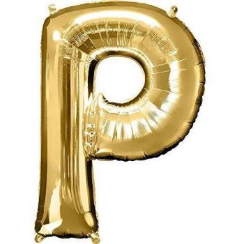 amscan 3297801 Globo de Papel de Aluminio con Letra P de 86,36 cm