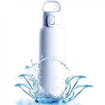 Amazon Brand - Umi Botella Agua Acero Inoxidable Botella Termica 600ml 20oz Blanco
