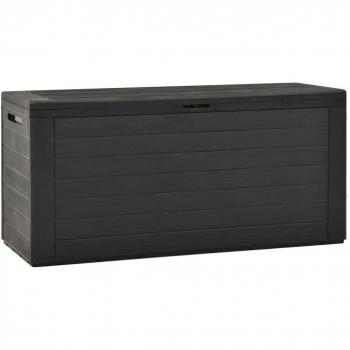vidaXL Modern & Stylish Garden Storage Box Anthracite 116x44x55 cm
