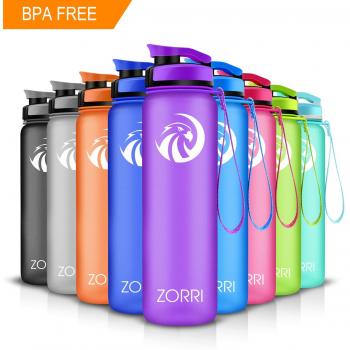 Botella Del Agua Deporte 800ml TRITAN Prueba de Goteo Libre de BPA /Eco-Friendly Plastico con Filtro Para Niños, Deportes, Yoga, Senderismo, Viajes, Oficina, Universidad Coche Botellas de Agua 1-Click Apertura regalo