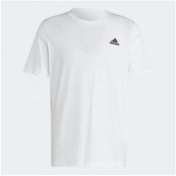 adidas Men's Essentials Single Jersey Embroidered Small Logo T-Shirt in White