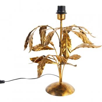 Lámpara de mesa vintage oro envejecido 40 cm sin pantalla