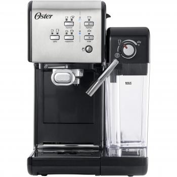 Oster Cafetera espreso Prima Latte II, 19 bares, con tratamiento de leche, plata, 0