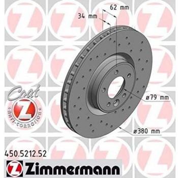 ZIMMERMANN 450.5212.52 - Disco de freno