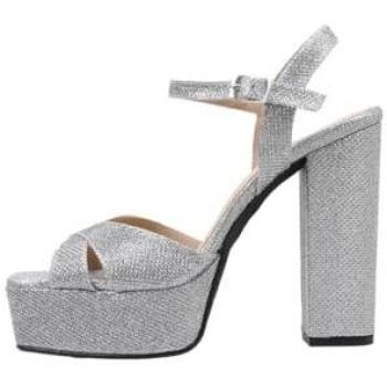 Sandalia de Plataforma KRACK CORE VALENT 40 Plateada para Mujer