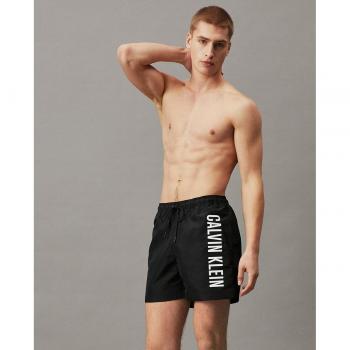 Calvin Klein Medium Drawstring Swim Shorts - Black - Male - Size: M