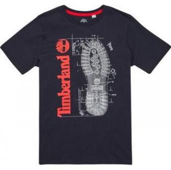 Camiseta Timberland para Niños T25T82, Color Azul Oscuro, Corte Regular, Tallas 6 a 10 Años
