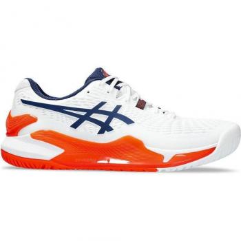 ASICS Gel-Resolution 9 Hombres - Blanco, Naranja