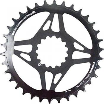 CR2UNA E13-104-Plato de bicicleta, color negro