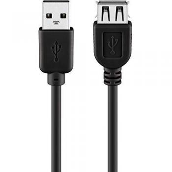 Goobay USB Ext AA 500 HiSpeed Black 5m - Cable USB