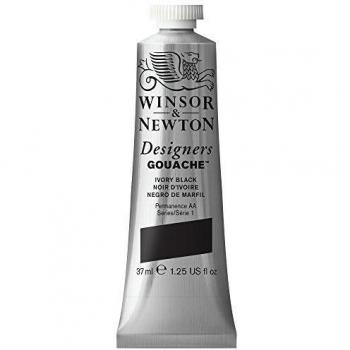 Winsor & Newton Designer-Pintura aguada 14 ml, color Noir d'ivoire